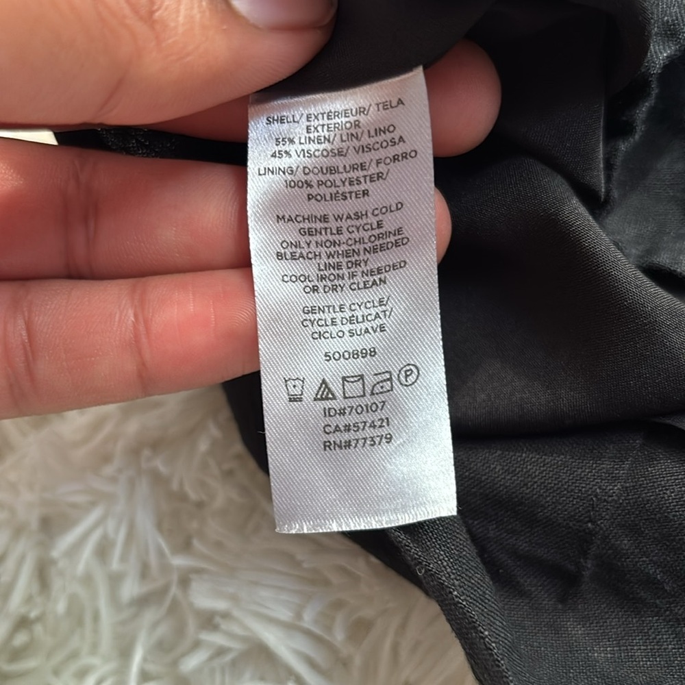 Ann Taylor Factory Cross Front Linen Top - Picture 5 of 8